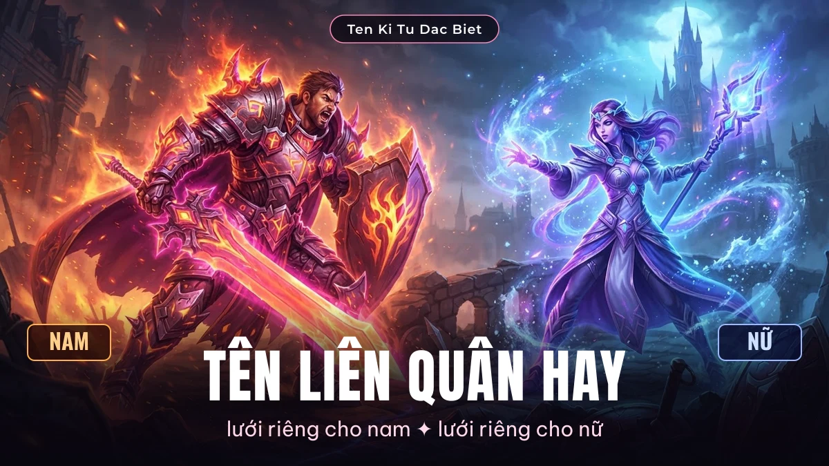 Tên Liên Quân hay cho nam và nữ