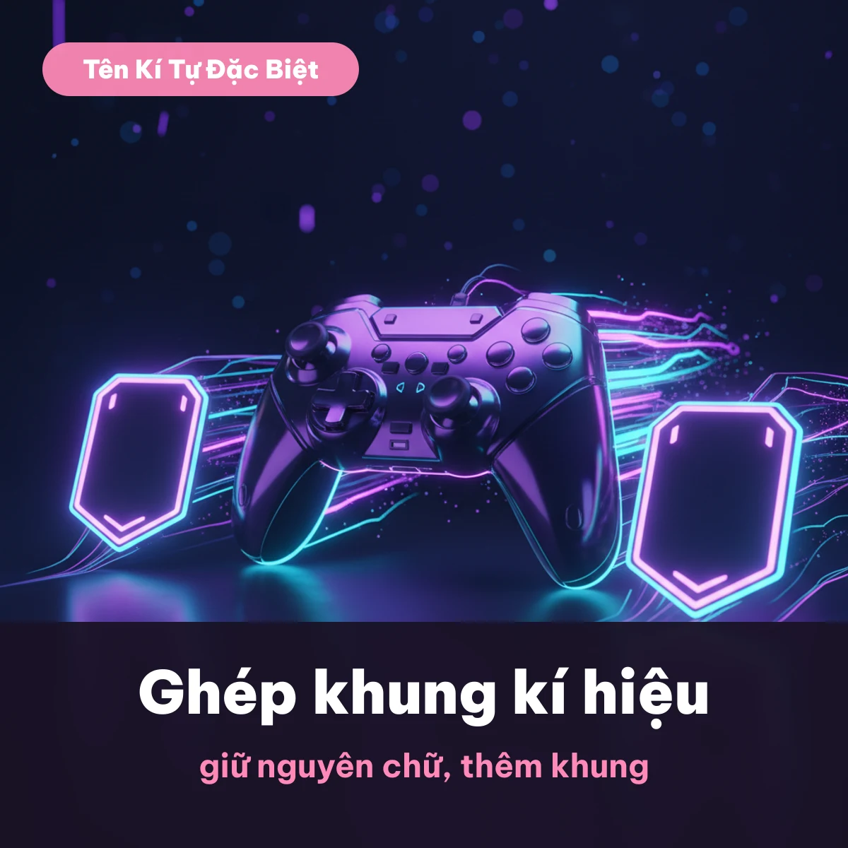 Tên FF tiếng Anh ghép khung kí hiệu